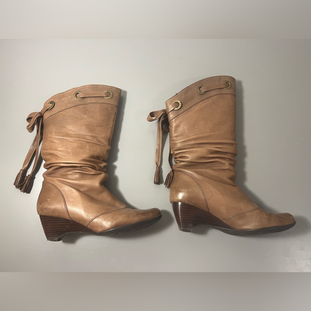 Comfy leather boots